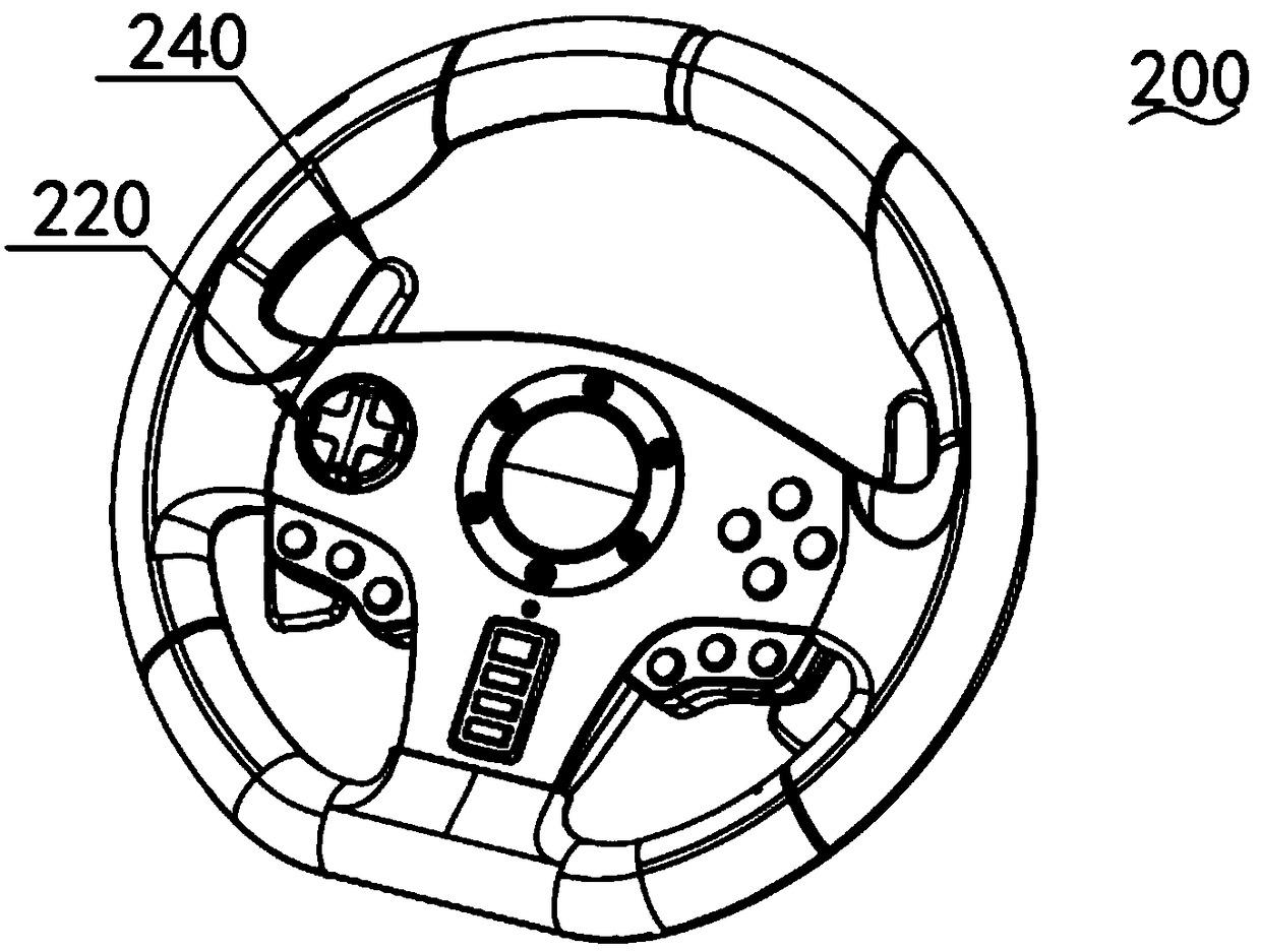 Multi-gear adjustable simulated game steering wheel