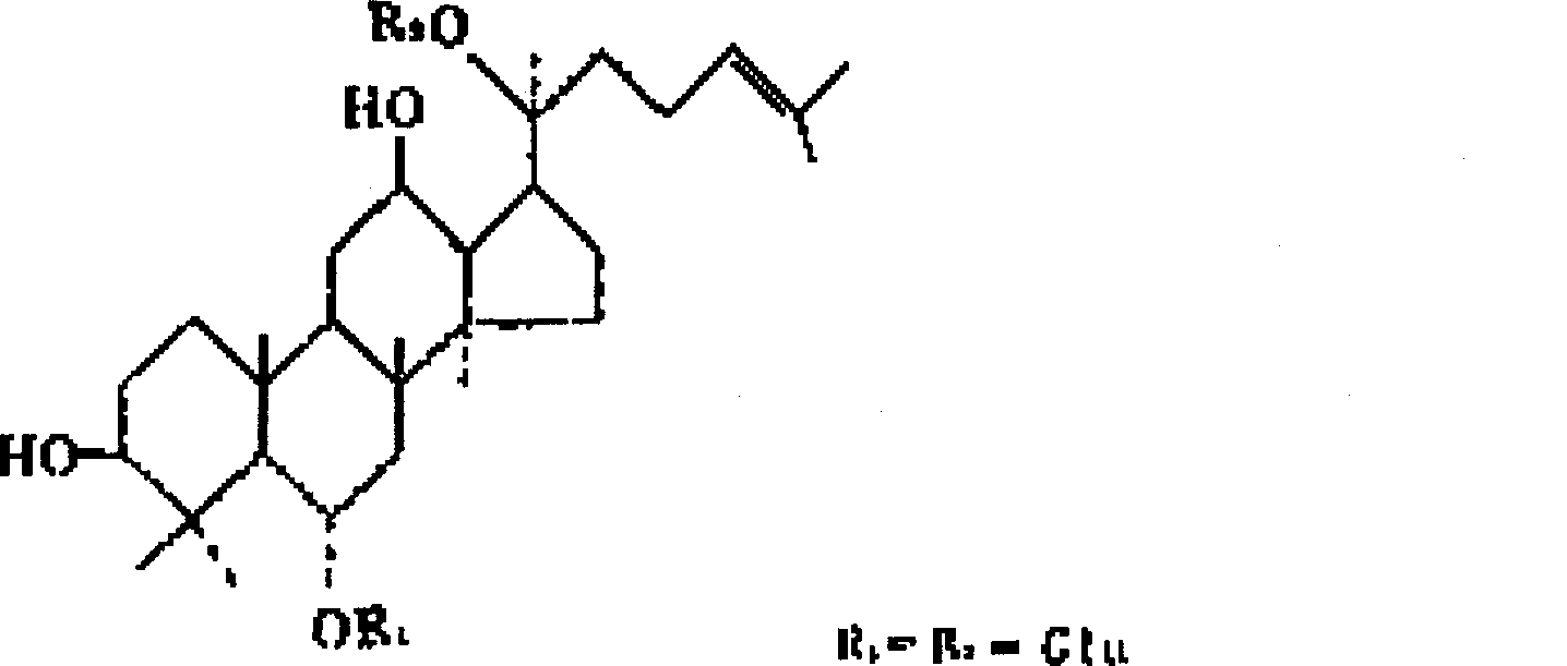 Process for preparing notoginseng triol saponin and use thereof