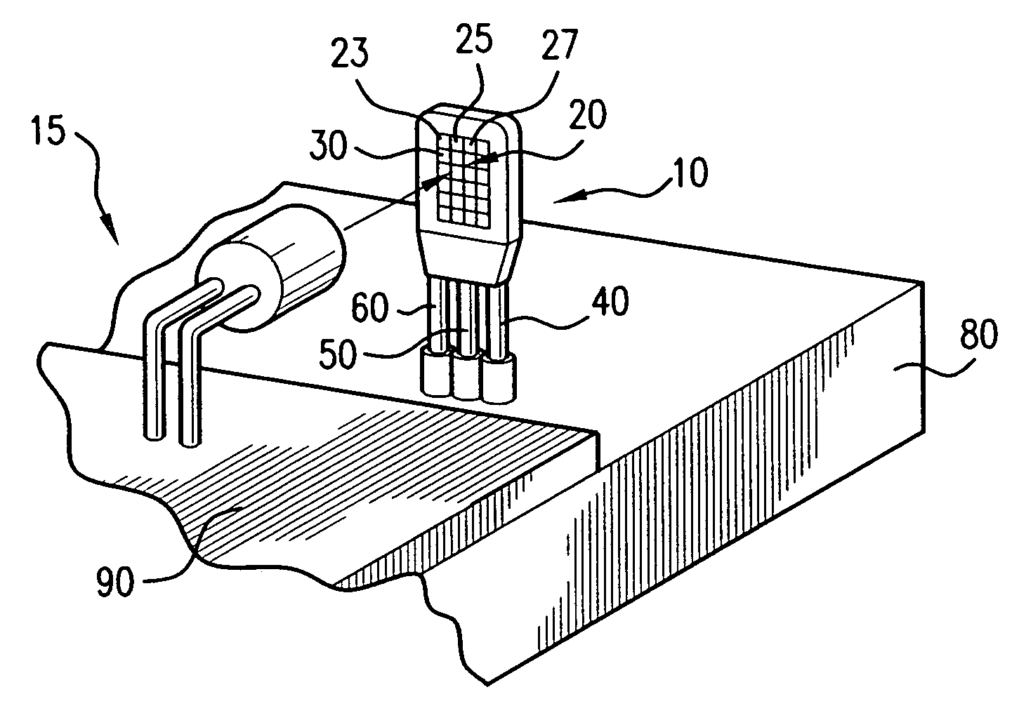 Method and apparatus for determining a color and brightness of an LED in a printed circuit board