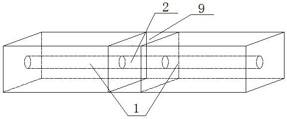 A construction method for prestressed pipes in wet joints of prefabricated concrete components