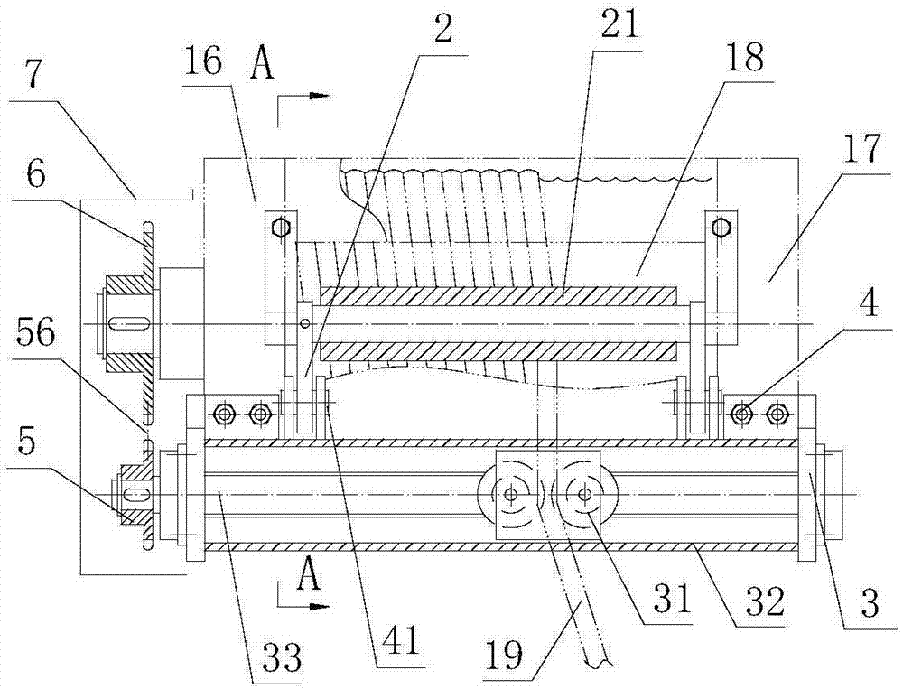 Rope guide with sleeve type rope pressing device