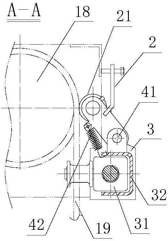 Rope guide with sleeve type rope pressing device