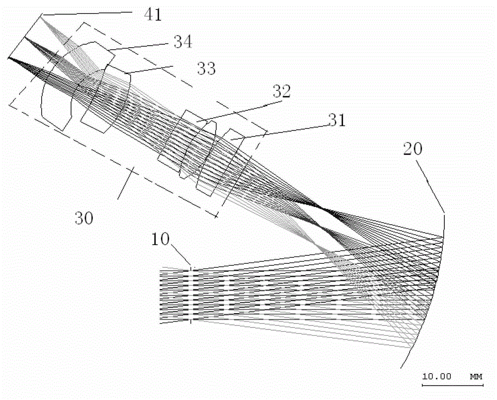 Binary optical system of anti-gas mask helmet displayer