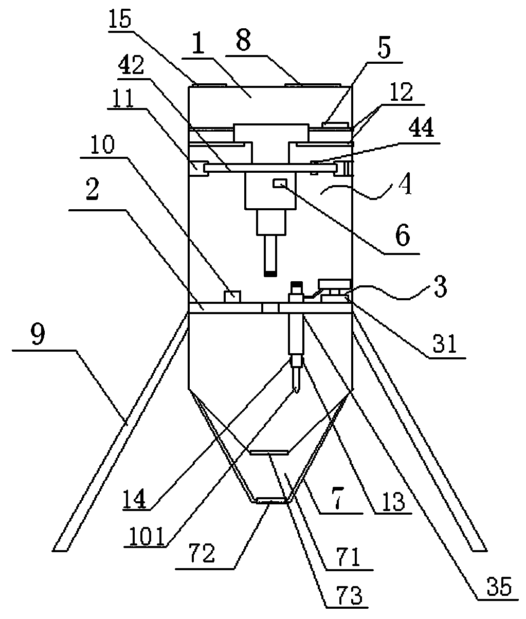 A real-time soil detection device