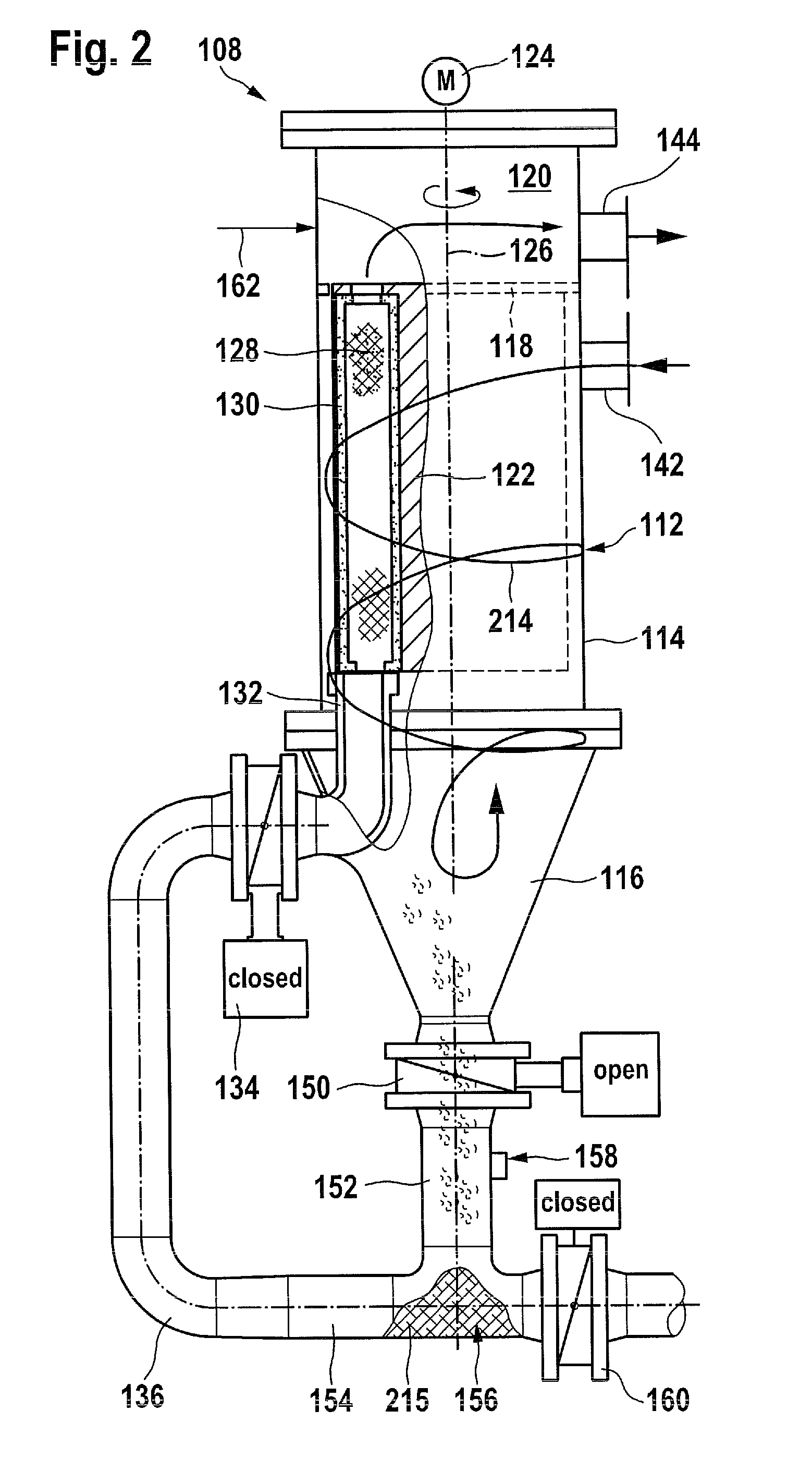 Device and method for processing backflushed fluid