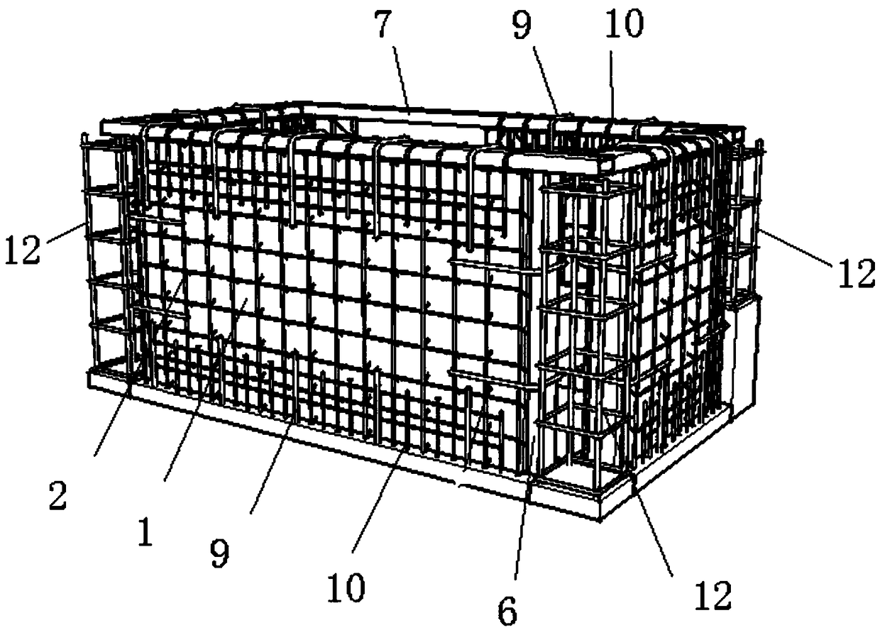 Steel wire mesh frame sandwich concrete load-bearing wall, building and construction method of building