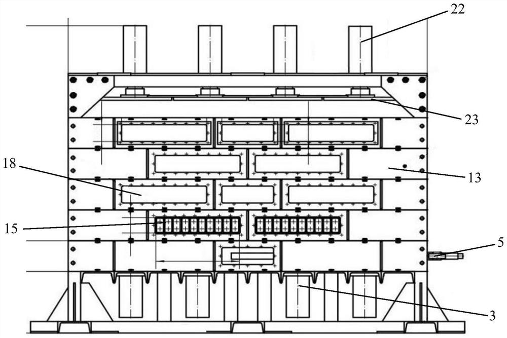 Intelligent loading multi-dimensional similar model test device