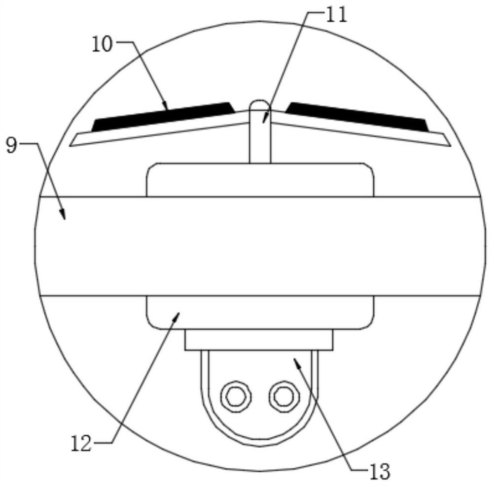 Monitoring rod with height convenient to adjust and capable of freely rotating