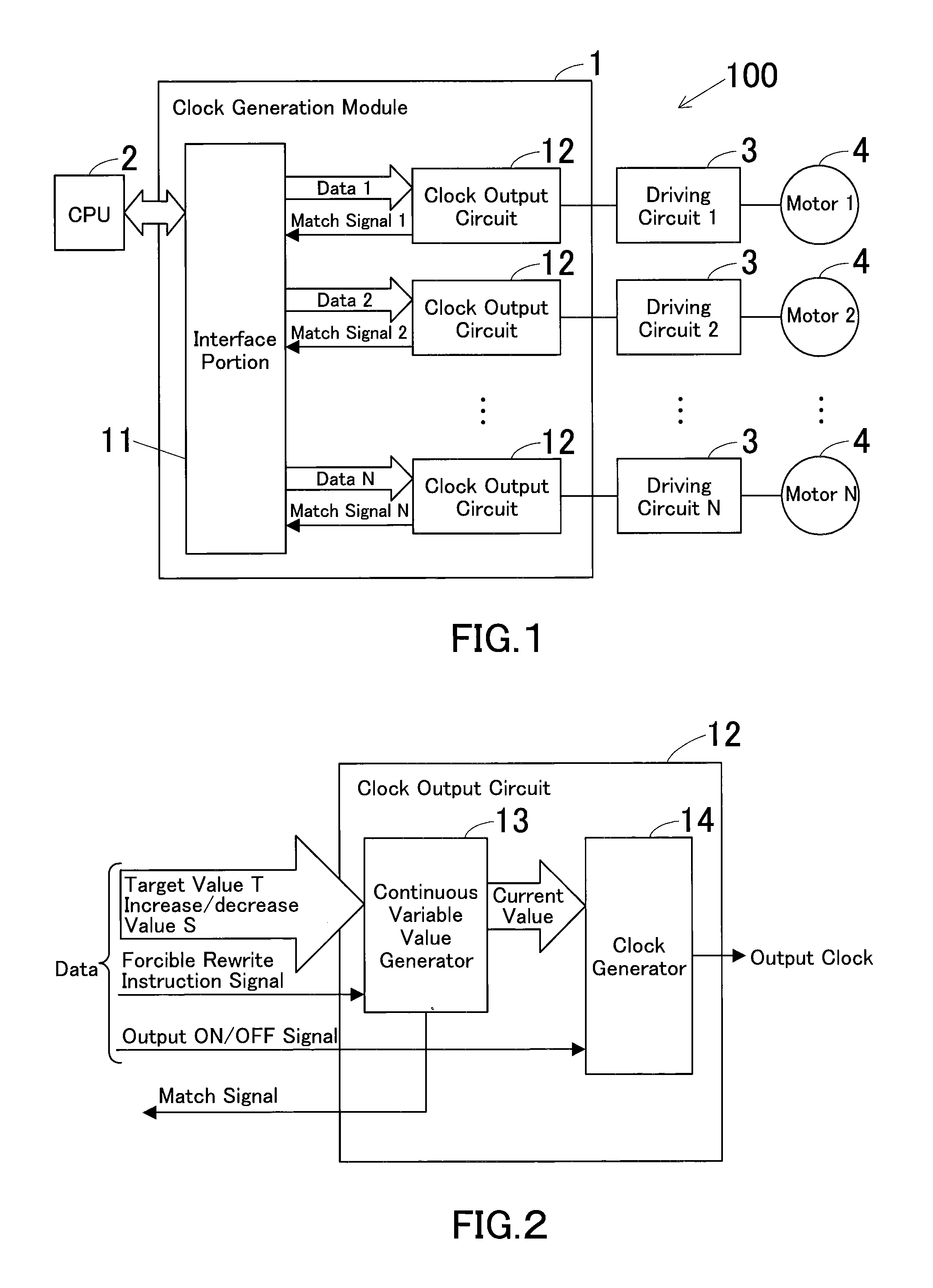 Variable frequency clock output circuit and apparatus, motor driving apparatus, and image forming apparatus