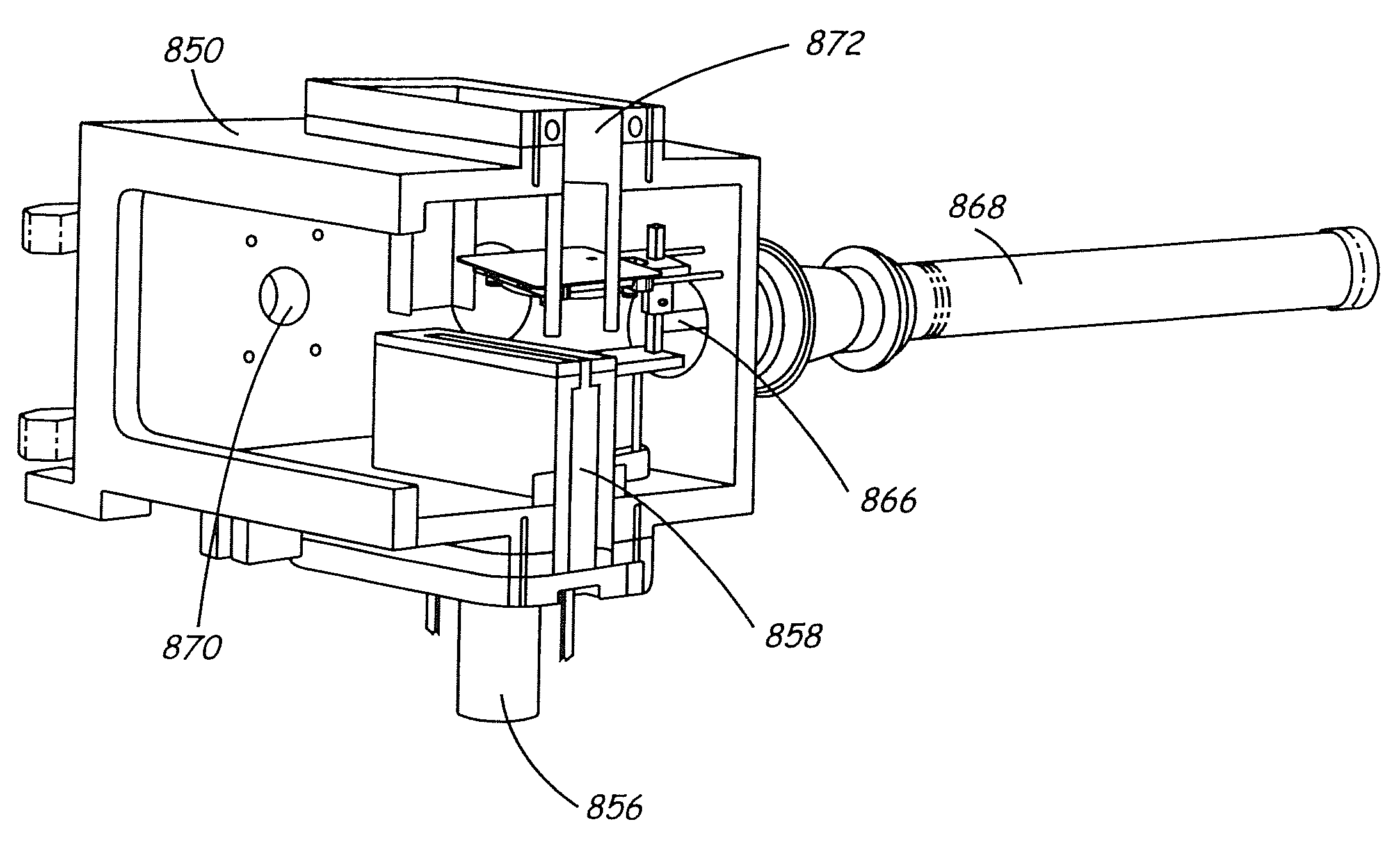 Apparatus for coating formation by light reactive deposition