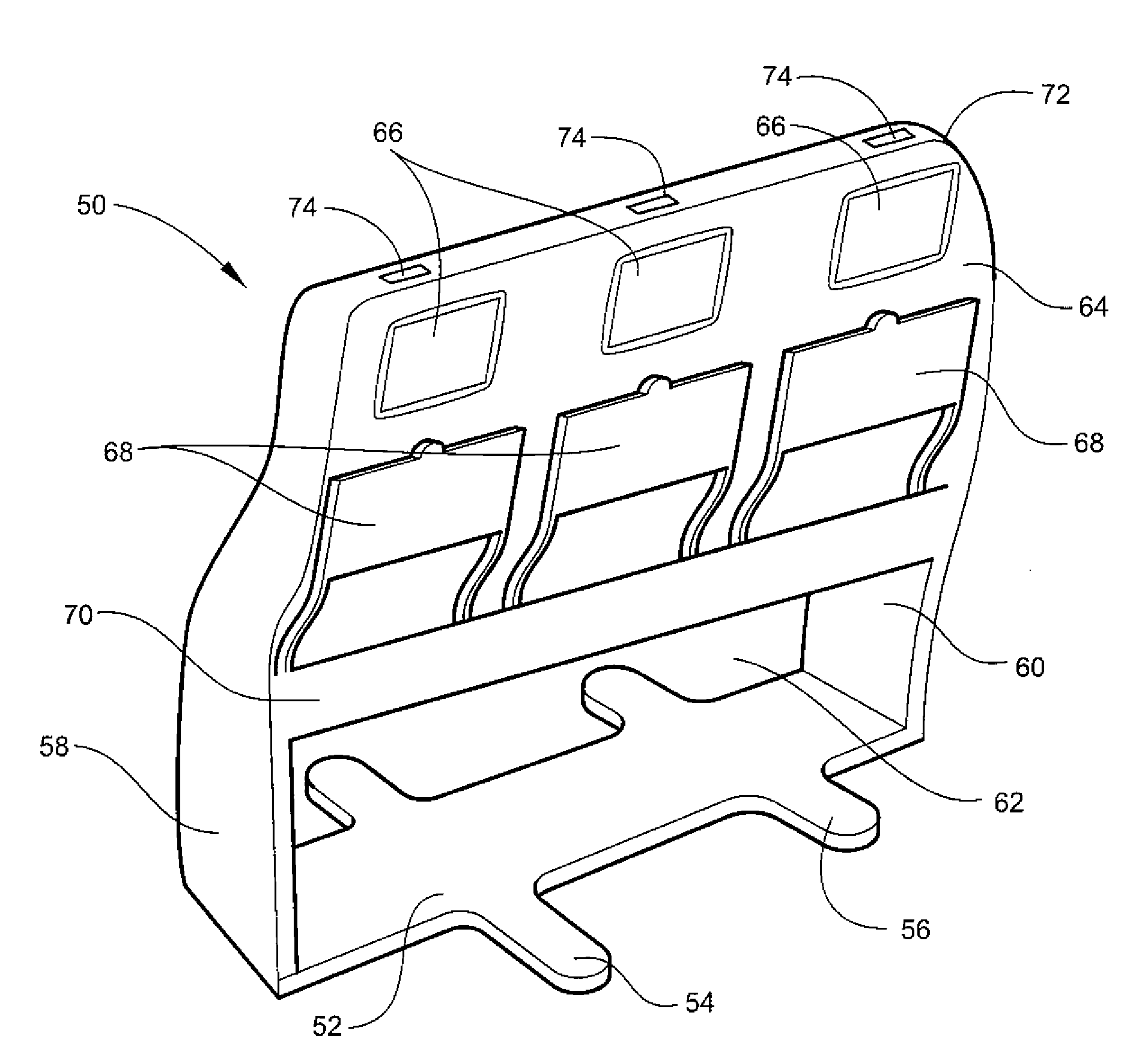 Class divider for aircraft cabin
