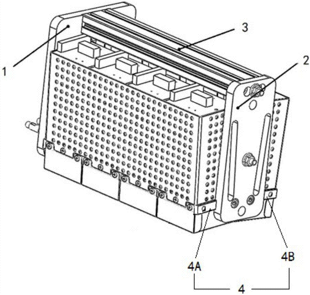 Framework structure of nuclear medicine detector module set