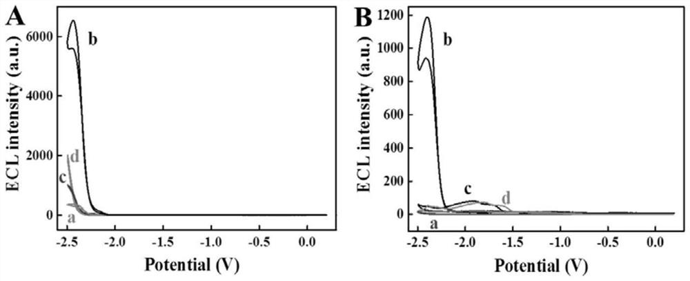 Electrochemical luminescence method taking covalent organic framework as coreactant and application of arsenite radical detection