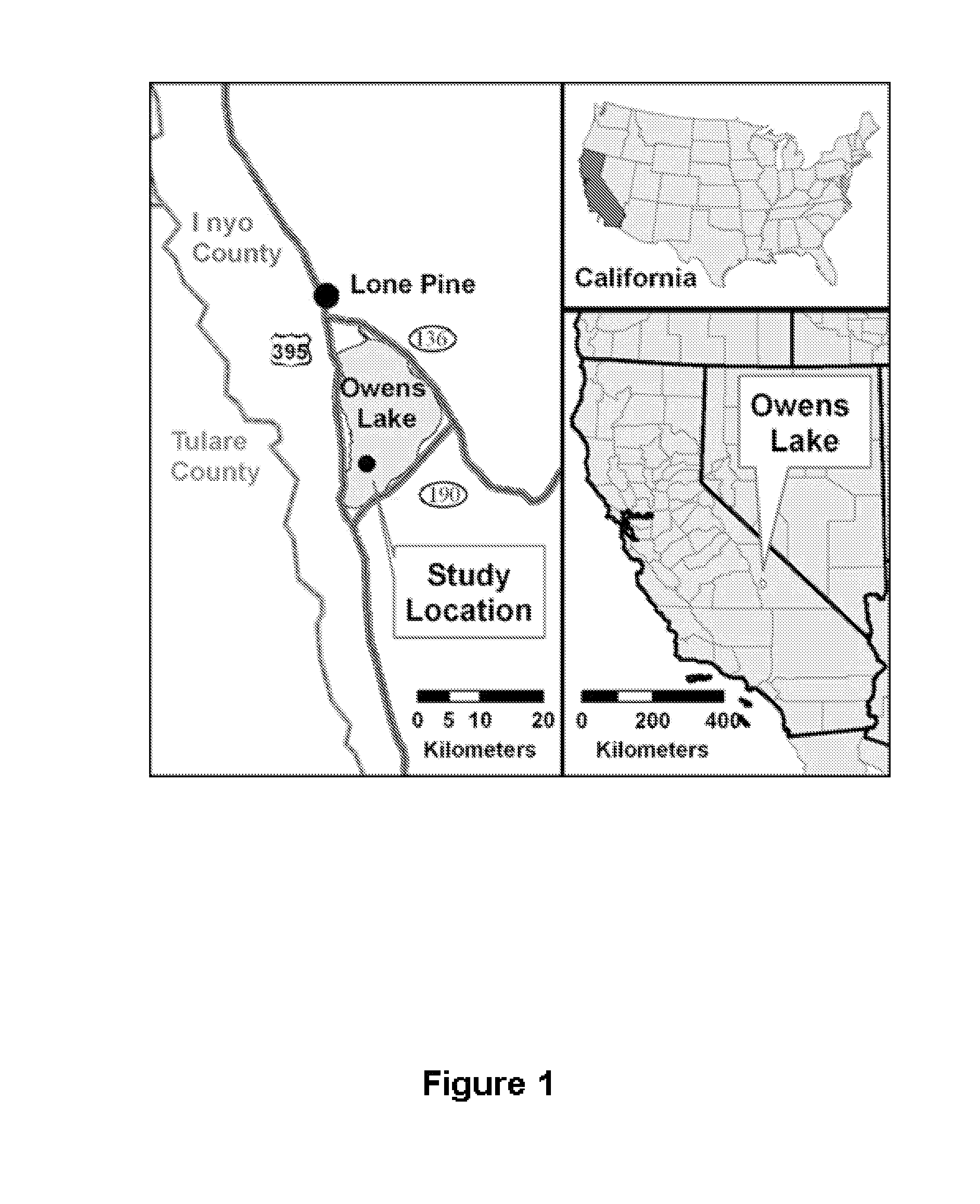 Interim solution method for dust control on saline dry lakebeds using minimal water resources