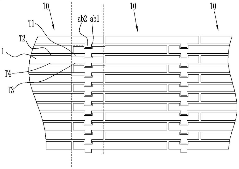 Chain type stator core and motor