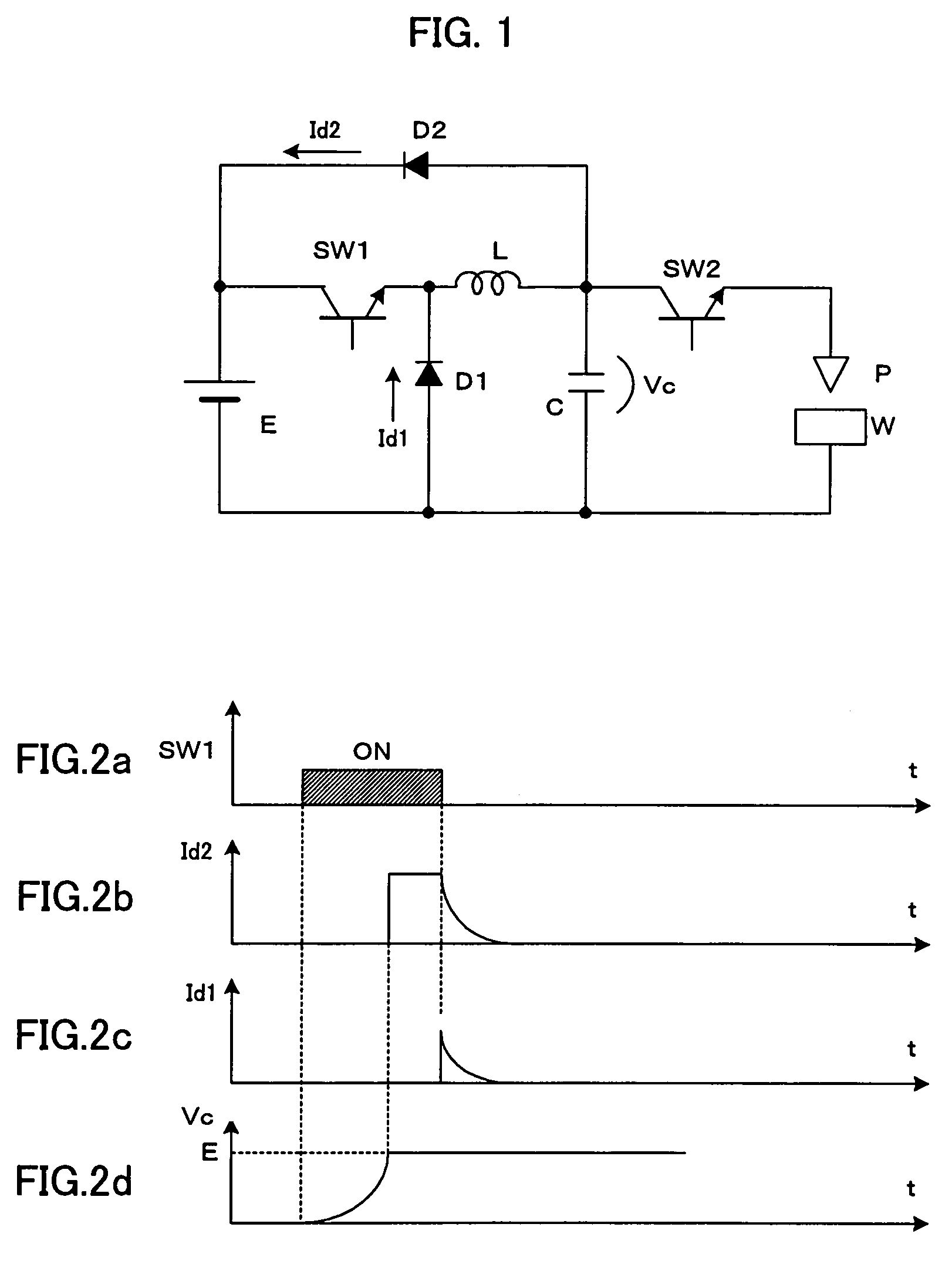 Power supply device for electric discharge machining