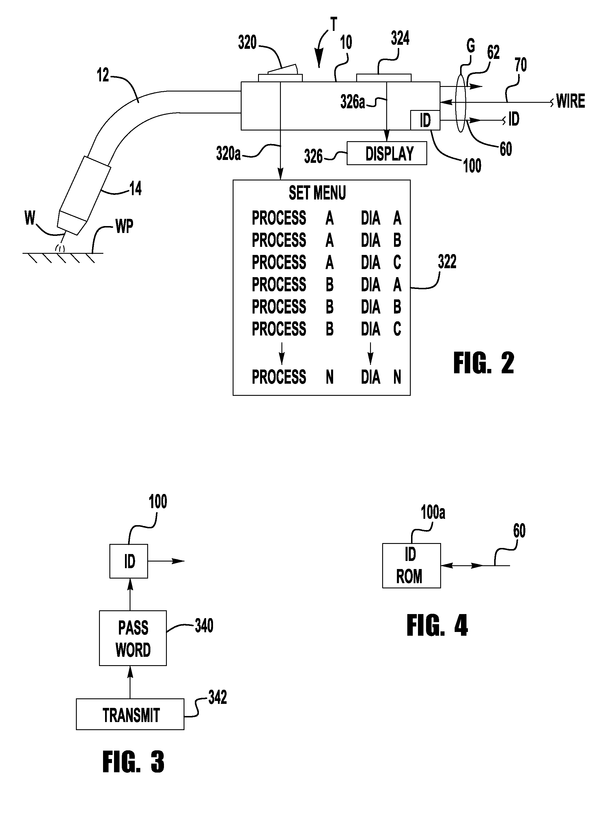 Torch for electric arc welding or plasma cutting system