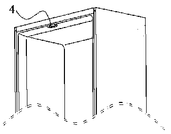 Turnover beam of side-by-side combination refrigerator