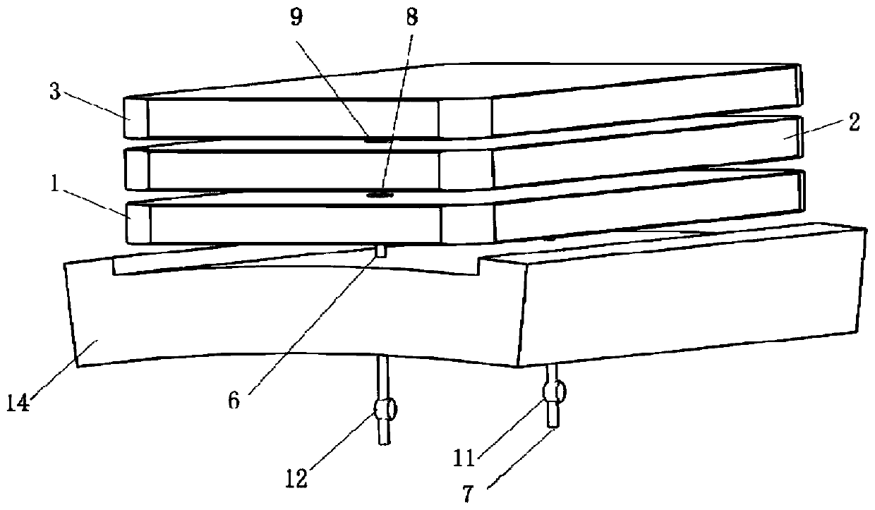 Stacked multi-layer rubber bag sealing structure capable of meeting large gap requirement and use method thereof