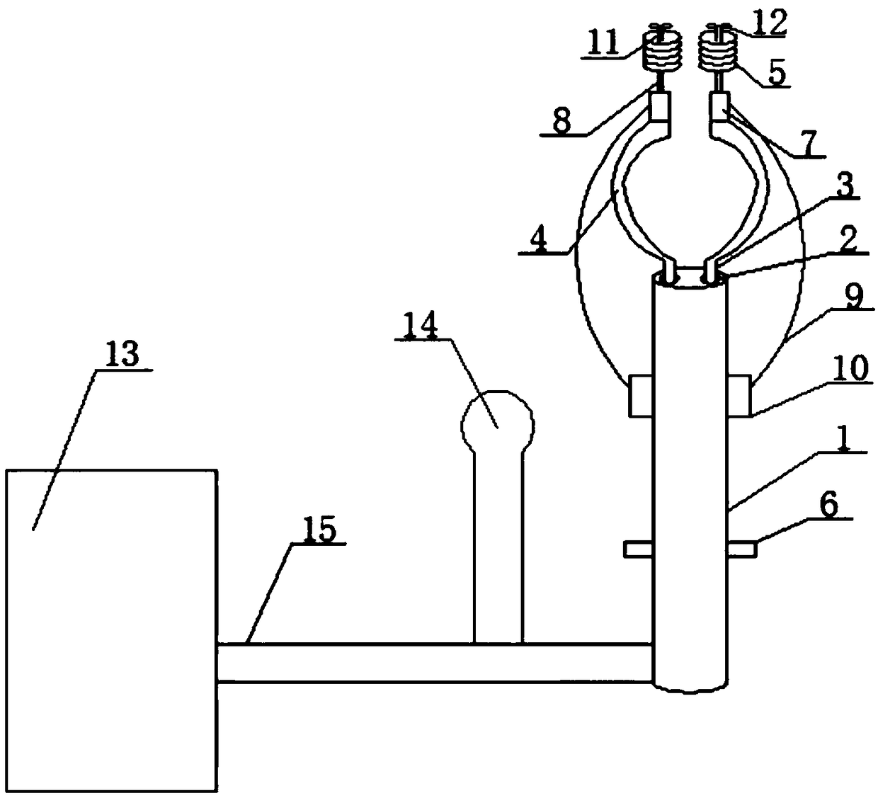 Unmanned aerial vehicle with high-voltage line insulator upper-air sweeping function