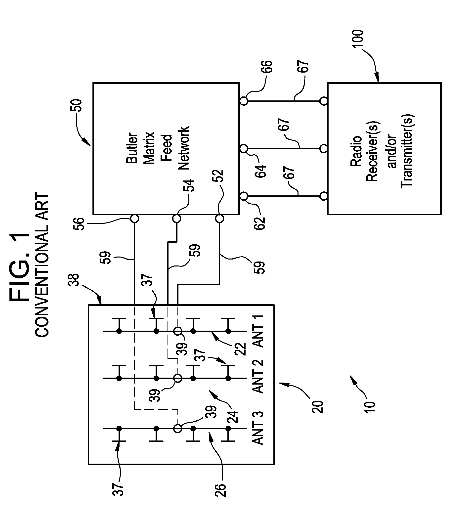 Amplitude tapered switched beam antenna systems