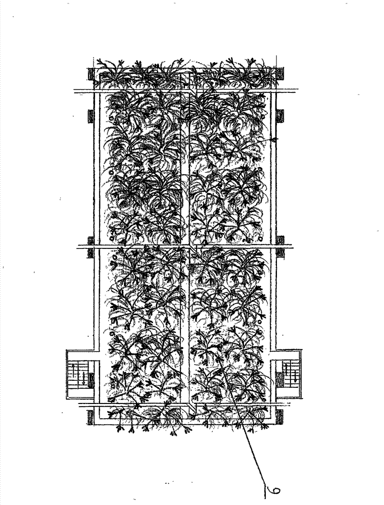 Urban road overhead garden-type electrombile parking space parking building