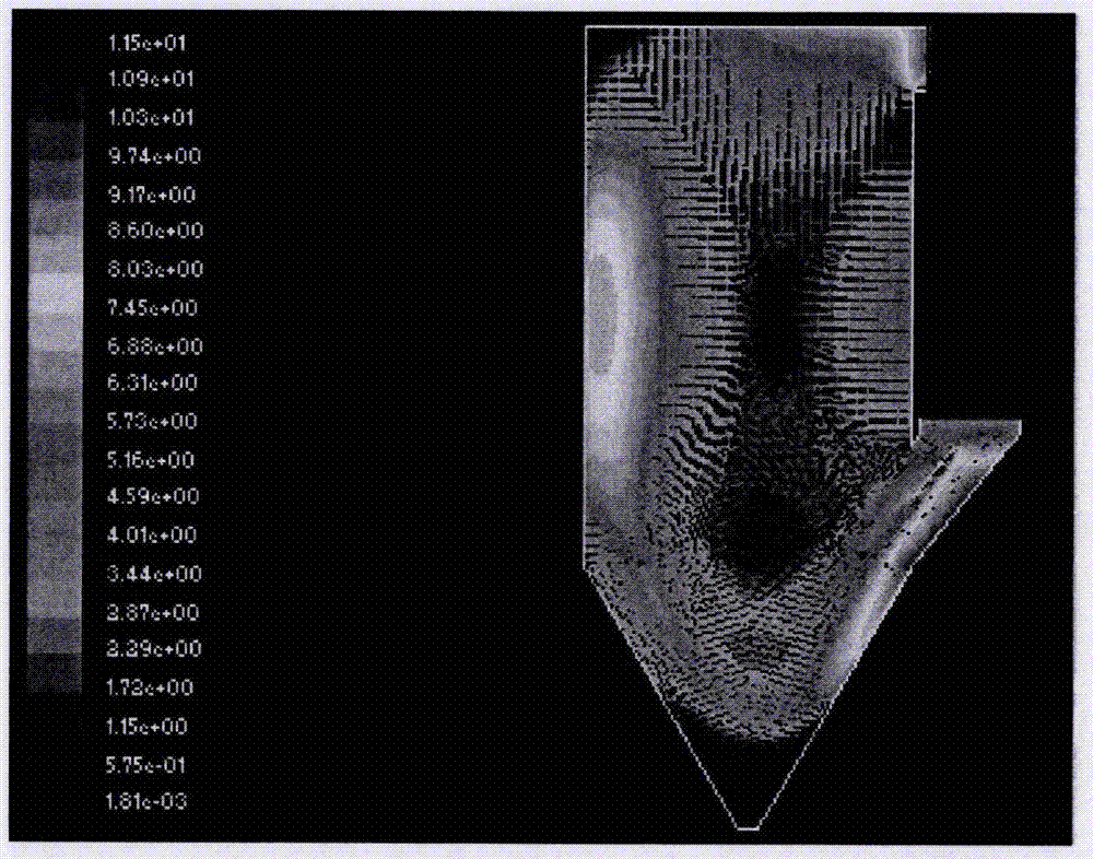 Method for numerical analysis of flow field in bag-type dust collector