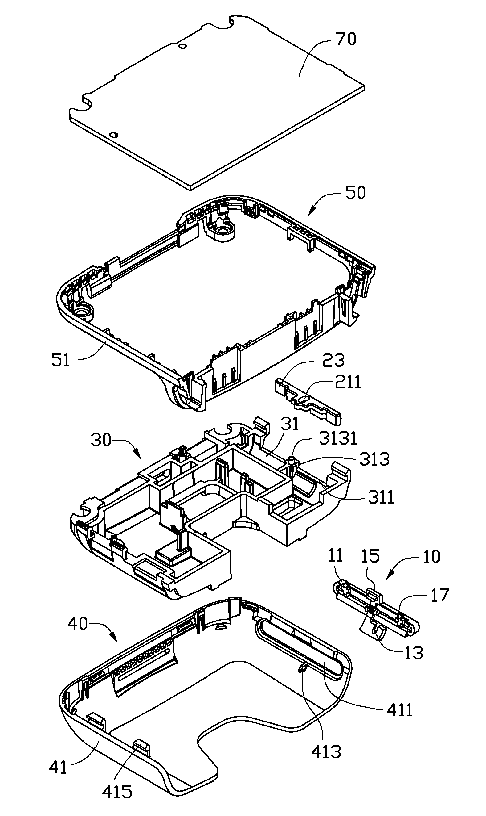 Key button mechanism and portable electronic device using same