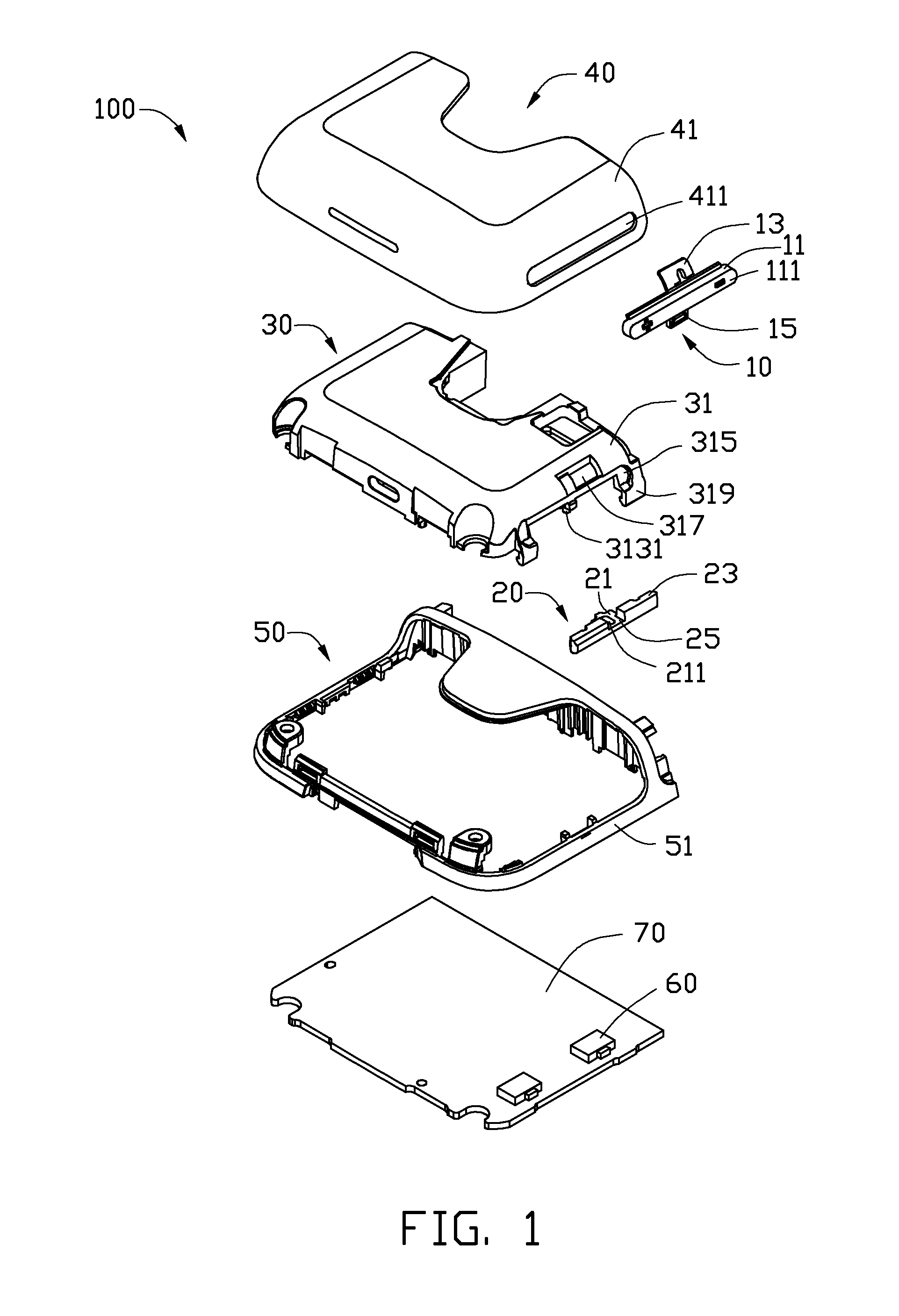 Key button mechanism and portable electronic device using same