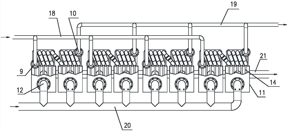 Heat-pipe-type heat energy recycling and cooling device and system
