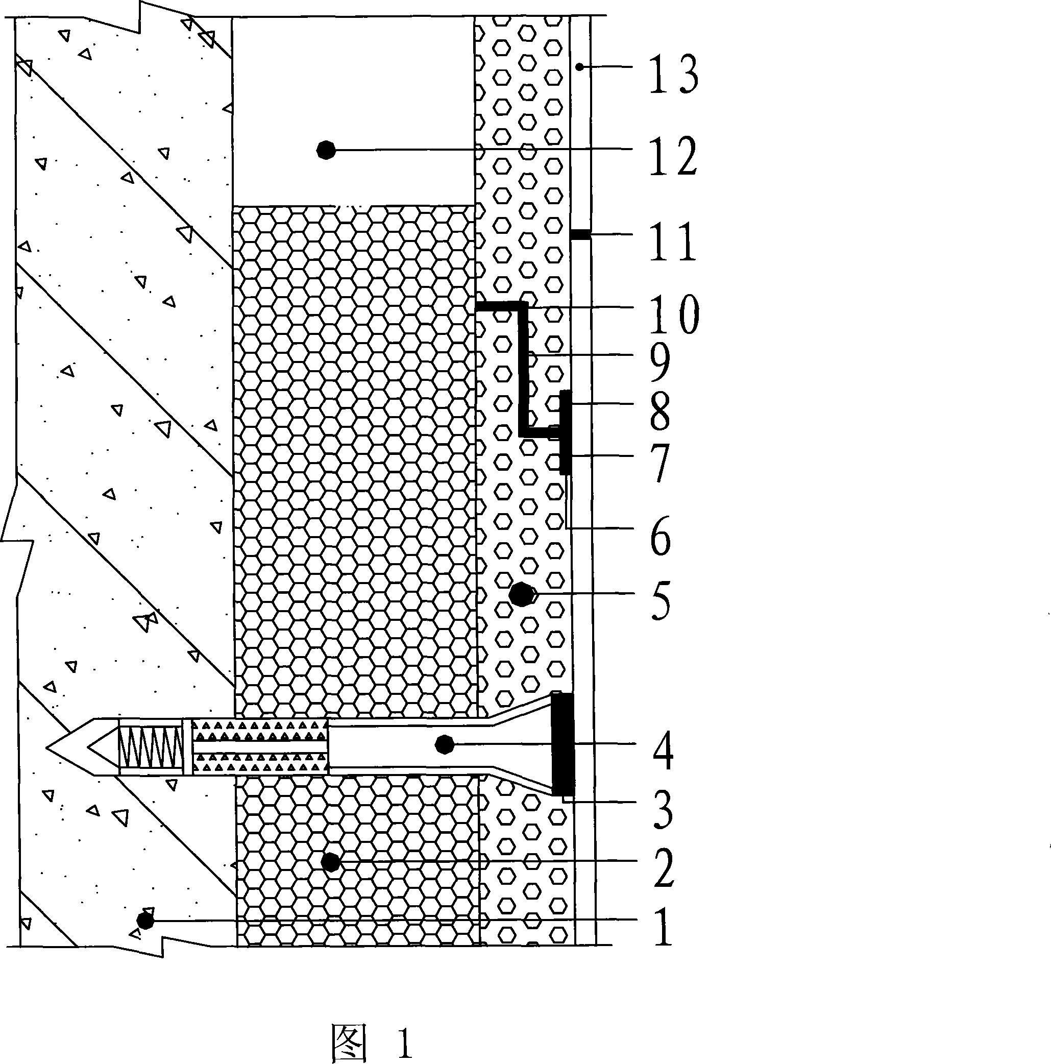 Outside thermal insulation construction method for cement-base lightweight plate outside wall