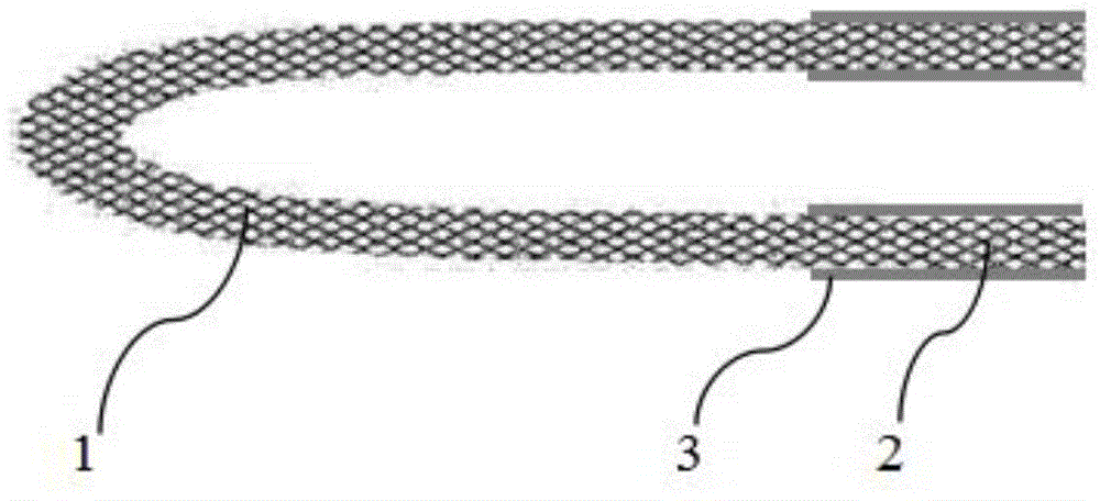 Noctilucent coated rope end and production method thereof