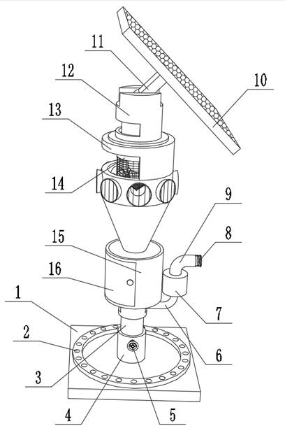 A pest trapping device for fragrant rice planting