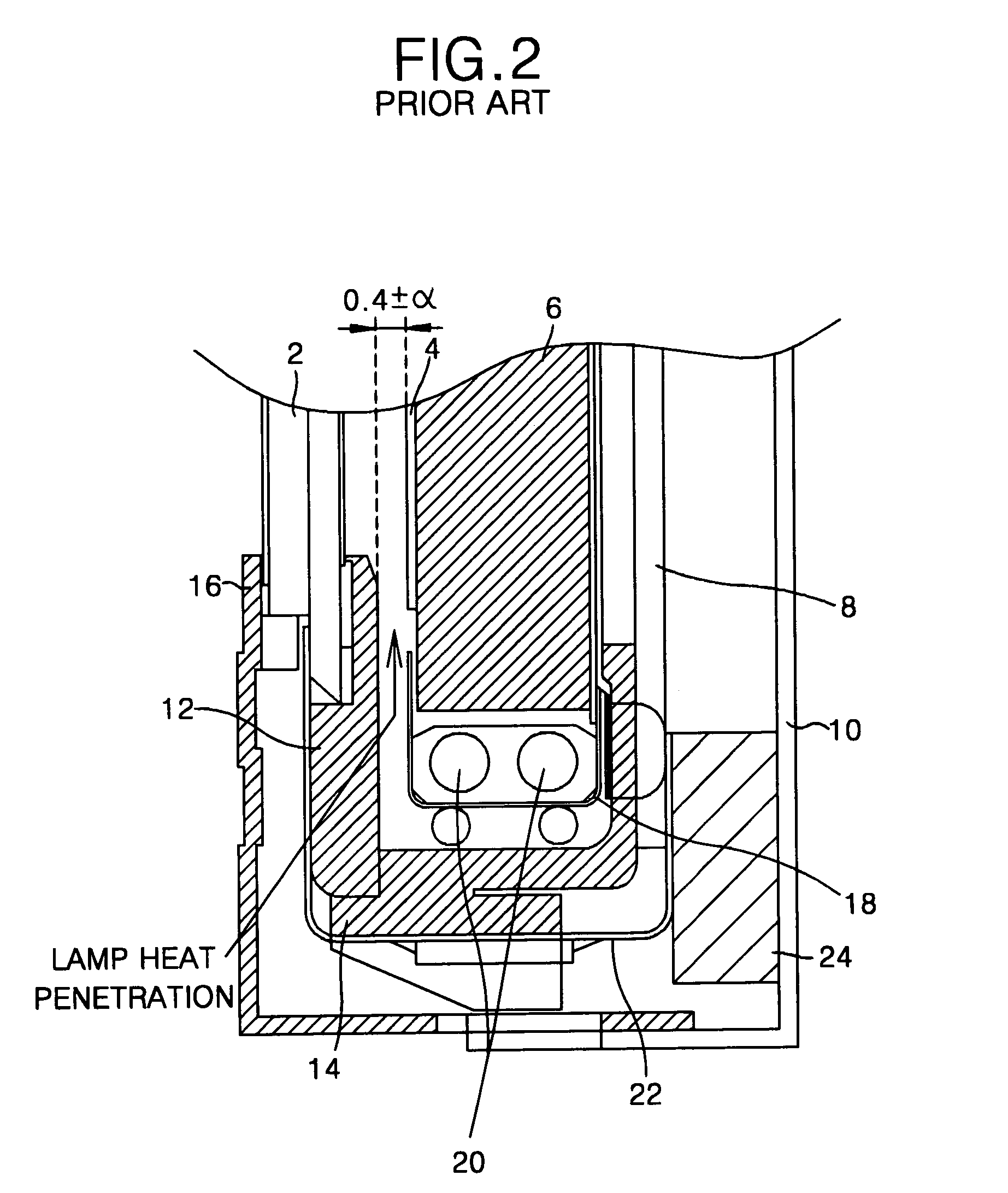 Liquid crystal display device comprising a pad in contact with a light guide and maintaining a distance between a panel guide and a backlight assembly
