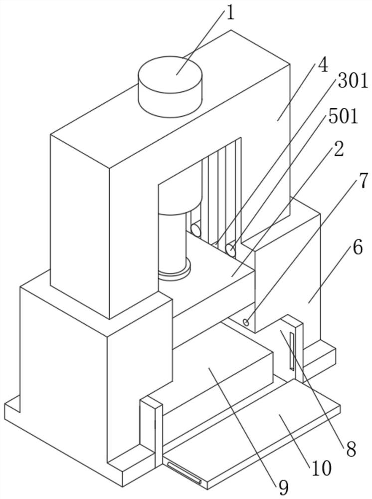 Descaling hydraulic device for forging