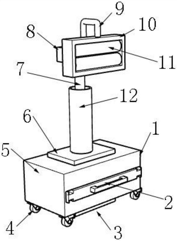 Dust removal device for medical equipment