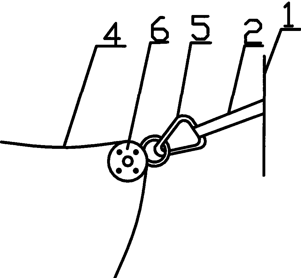 Anti-drop method for climbing iron tower of power transmission line