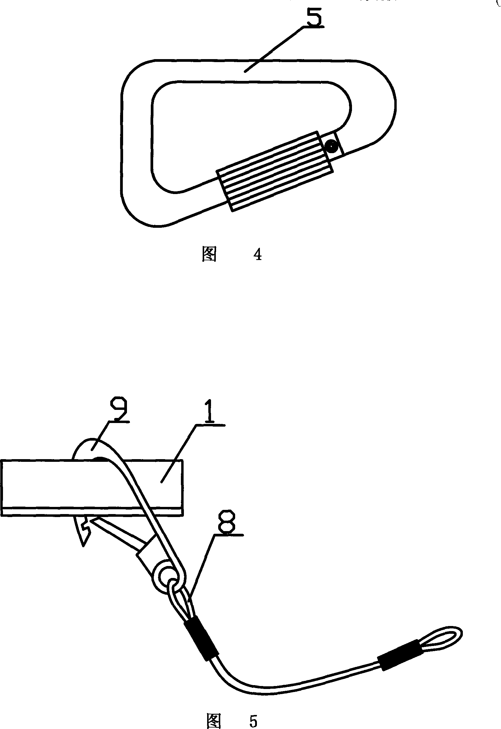 Anti-drop method for climbing iron tower of power transmission line