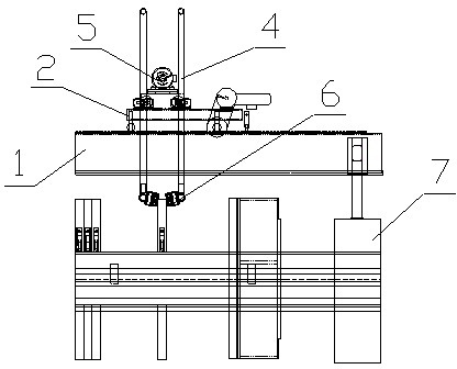 Overhead filter press cloth washing mechanism and double-click guiding cleaning method