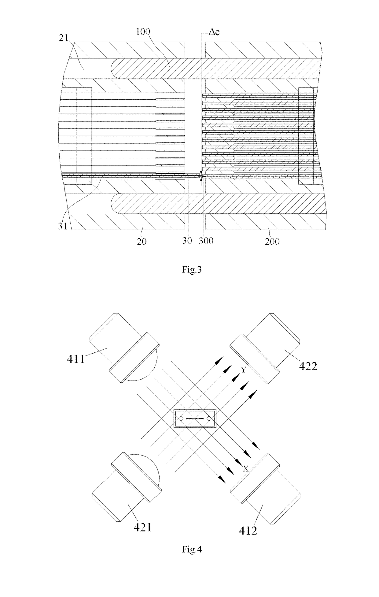 Alignment system and method for calibrating position of optical fiber bore ferrule