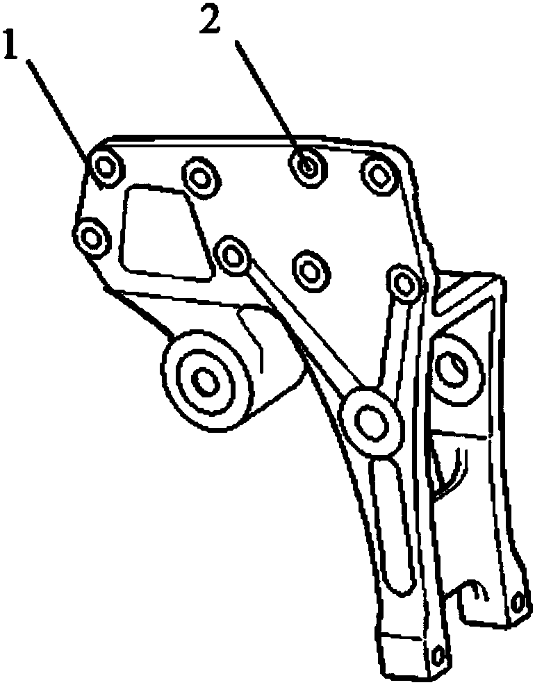 Integrated plate spring seat assembly used for heavy truck