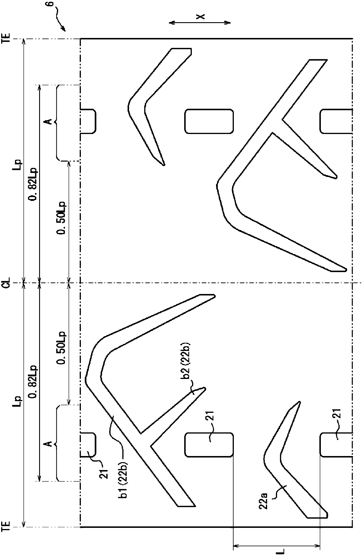 Pneumatic tire for motorcycles