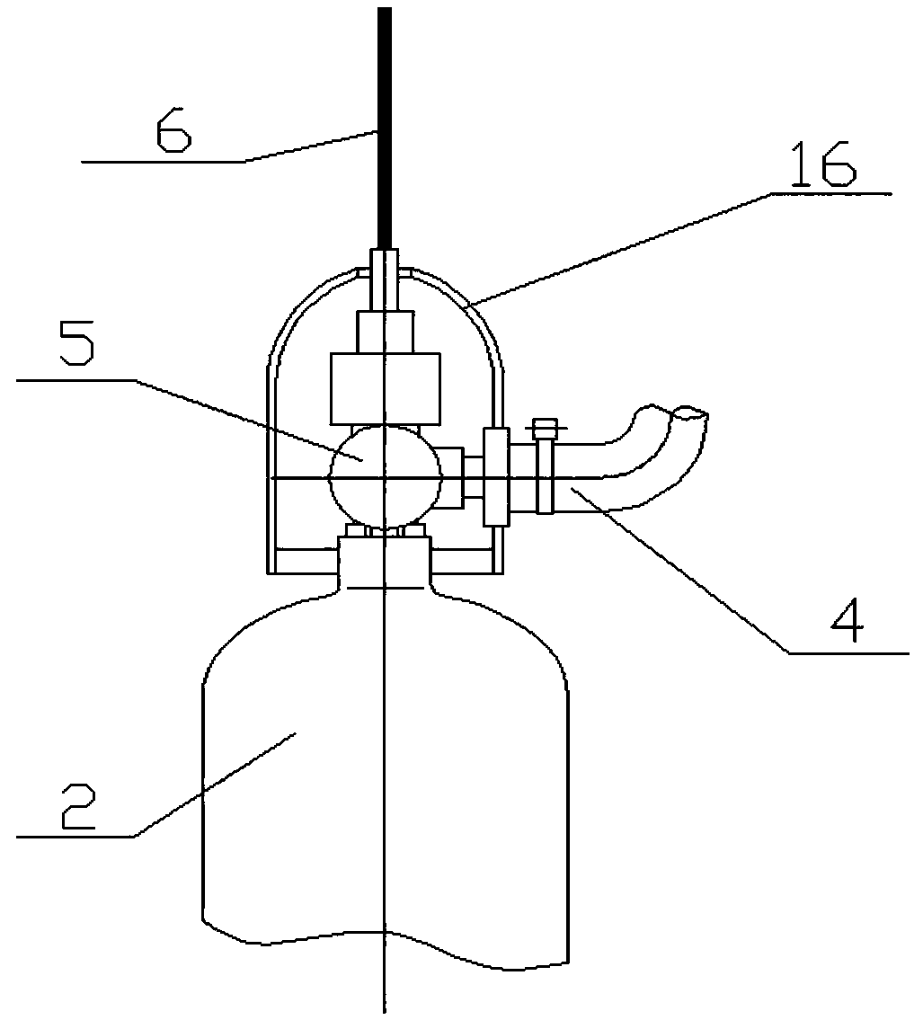 Integrated fast inflation air bag device for ship