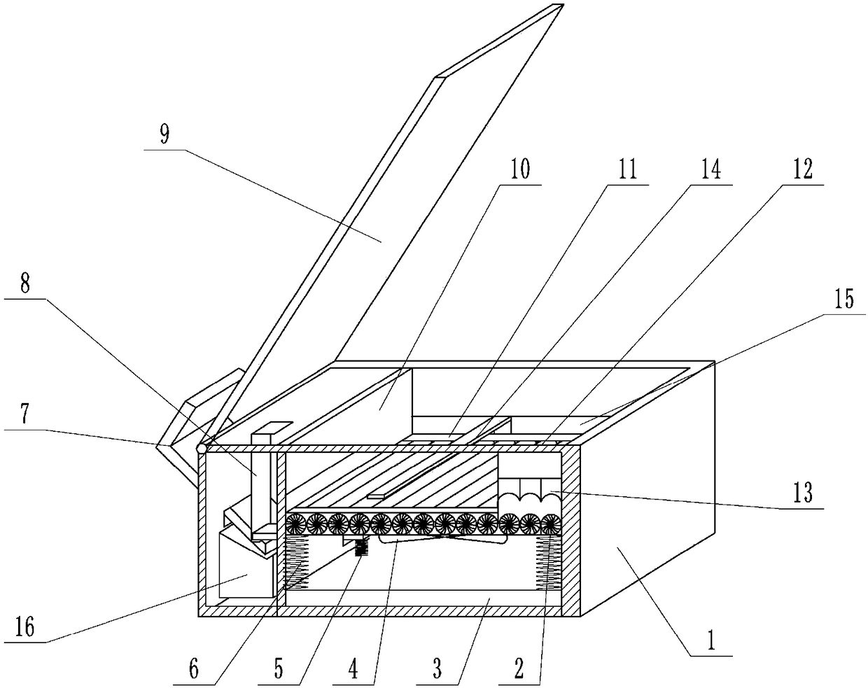 Process equipment for dried products of radix codcnopsitis pilosulas of Luolong