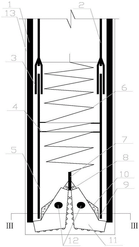 Drill bit for broken stratum drilling