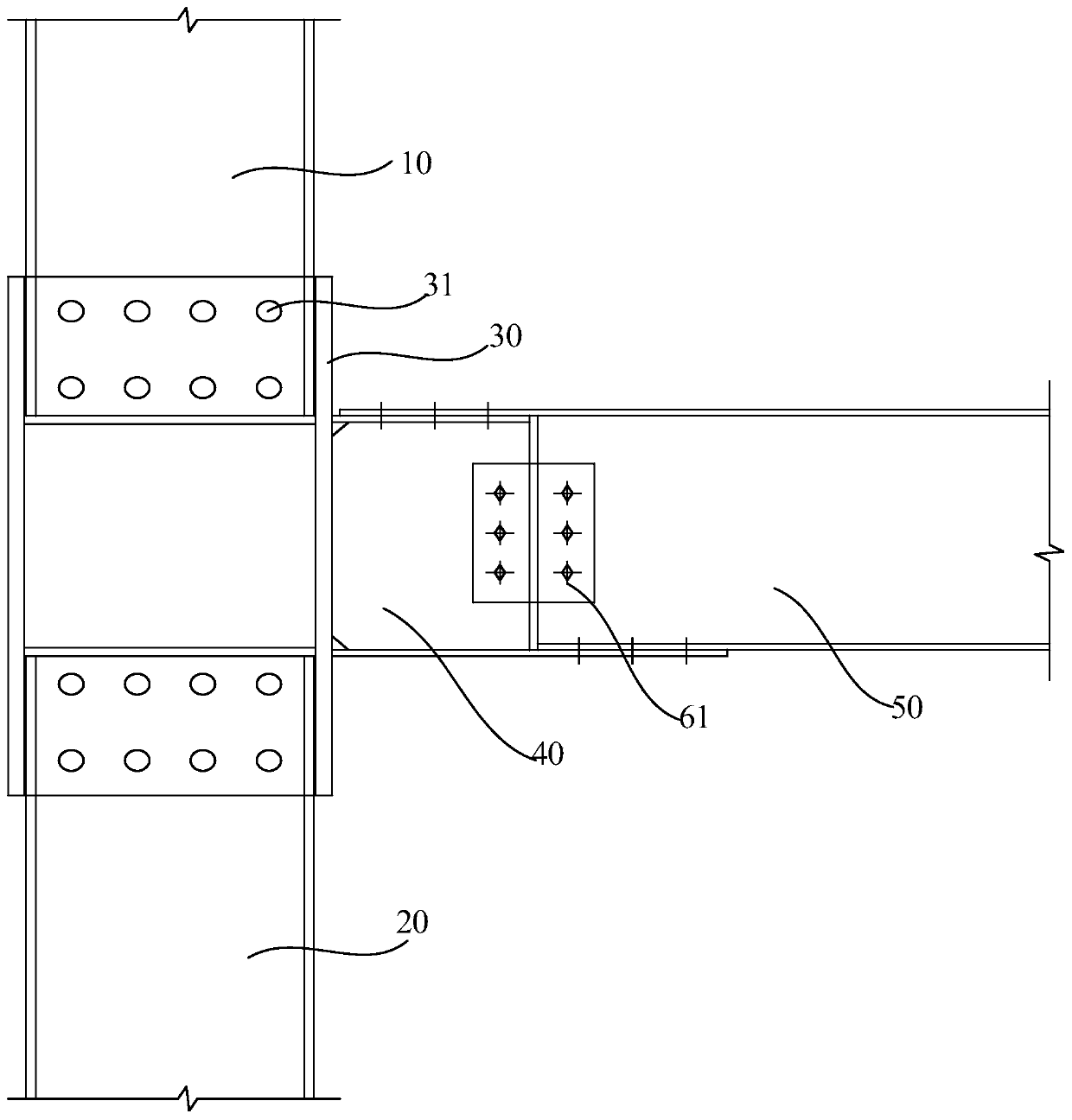 Steel structure and construction method thereof