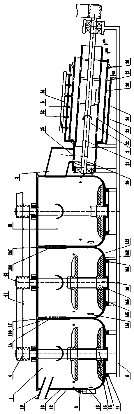 Device for separating waste concrete to manufacture sand, stone and silicate aluminate material