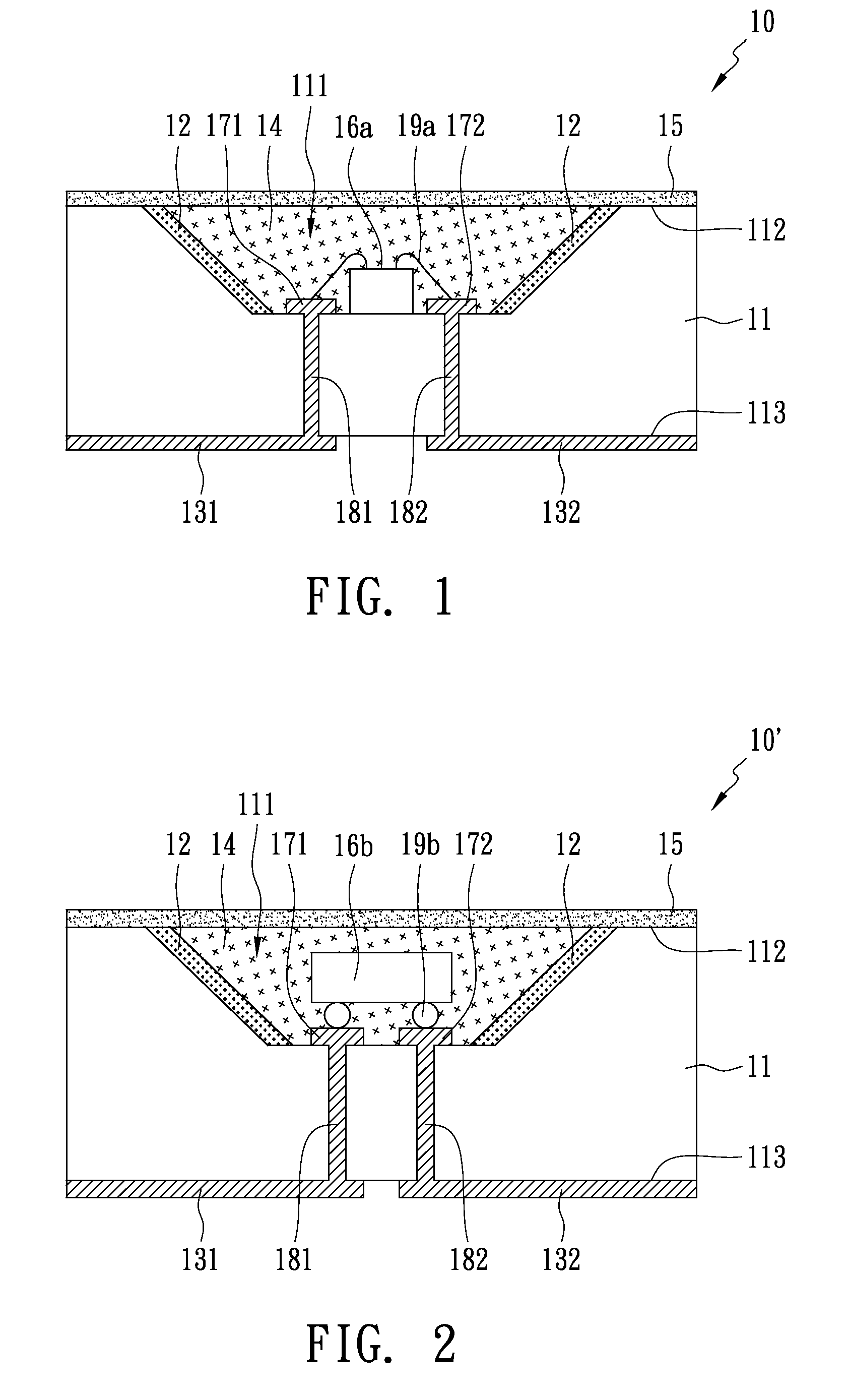 Package structure of a light emitting diode device and method of fabricating the same