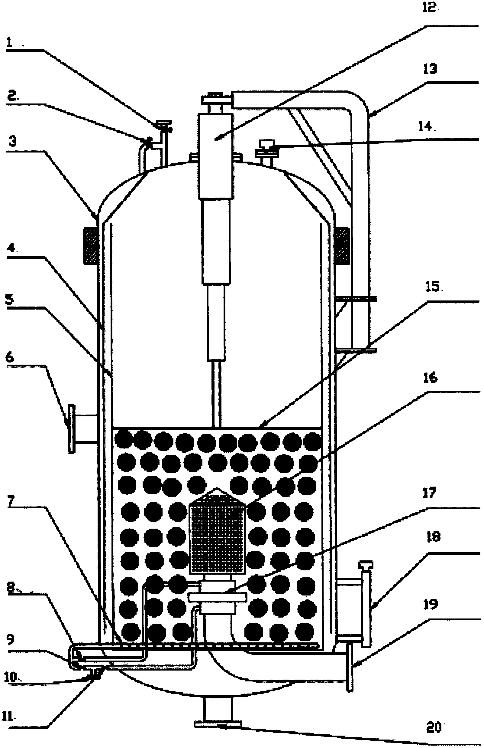 Oily sewage filter and filtering method
