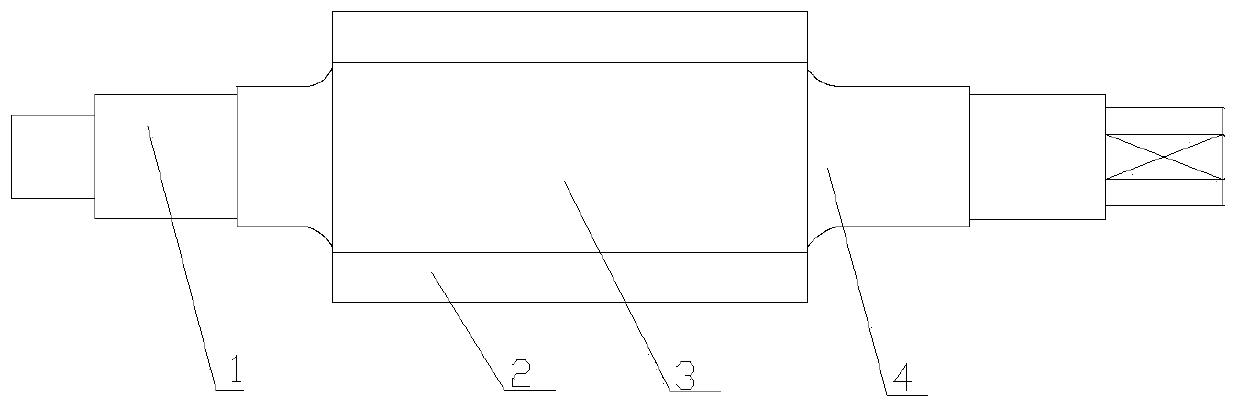 A kind of production method of high-speed steel composite roll